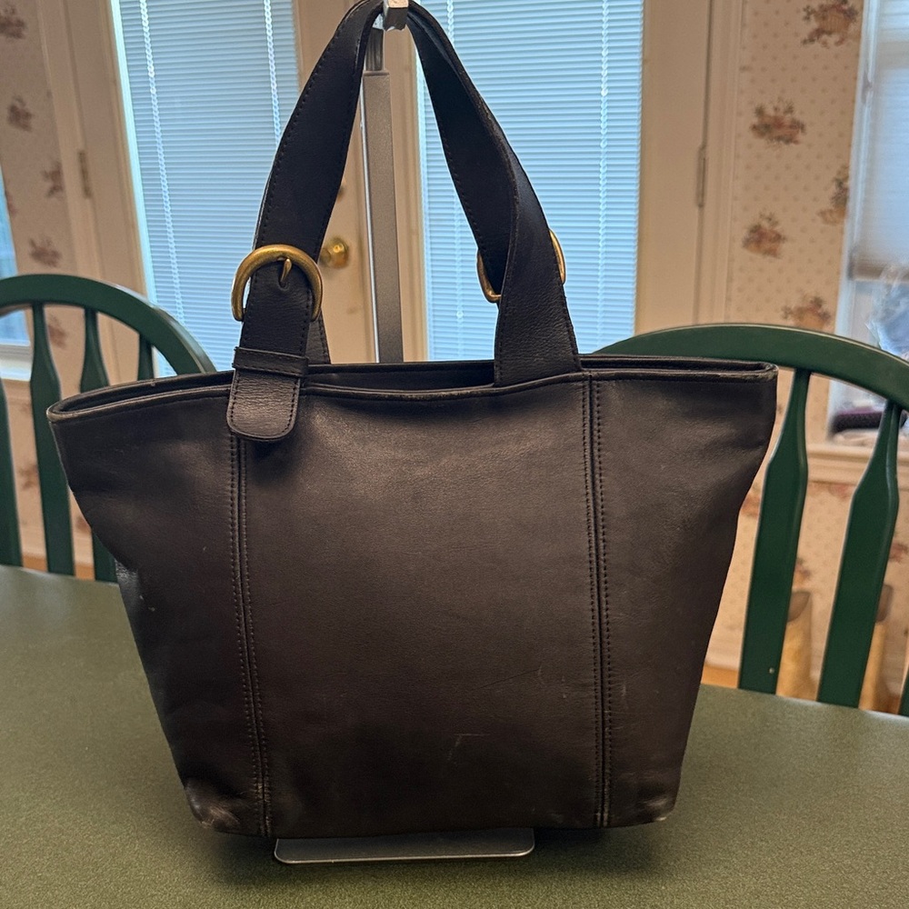 Vintage Coach Waverly in Black with Gold Hardware